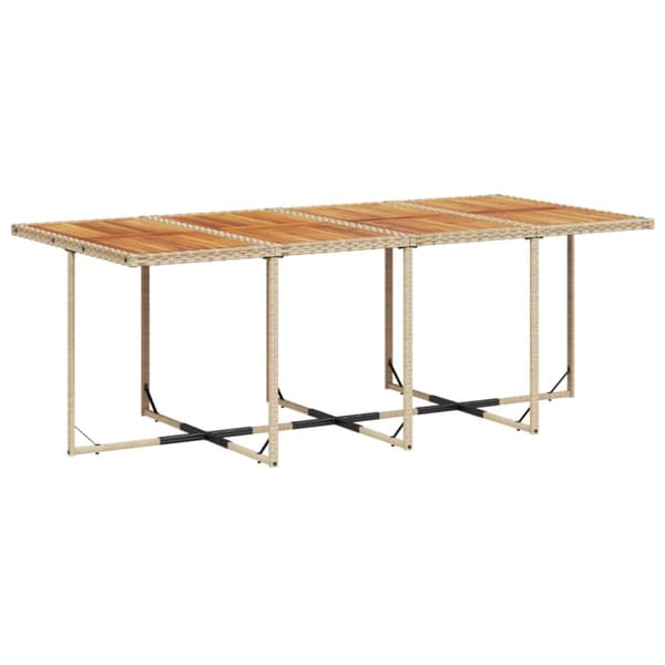 9-osainen puutarhakalustesarja tyynyillä, beige, polyrottinki