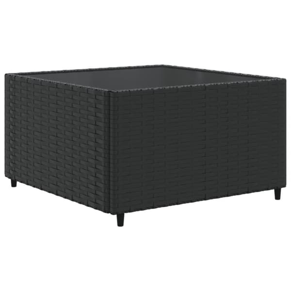 sofasæt til haven 11 dele med hynder polyrattan sort