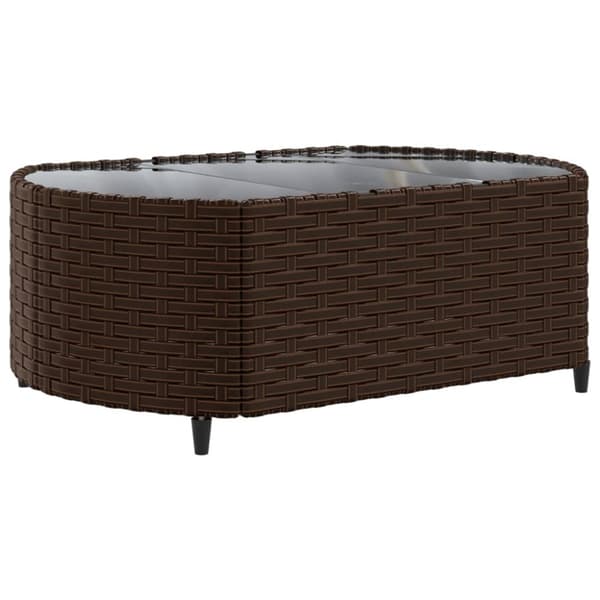 sofasæt til haven 6 dele med hynder polyrattan brun