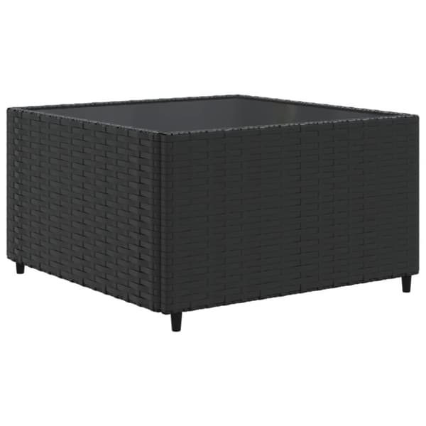 loungesæt til haven 11 dele med hynder polyrattan sort
