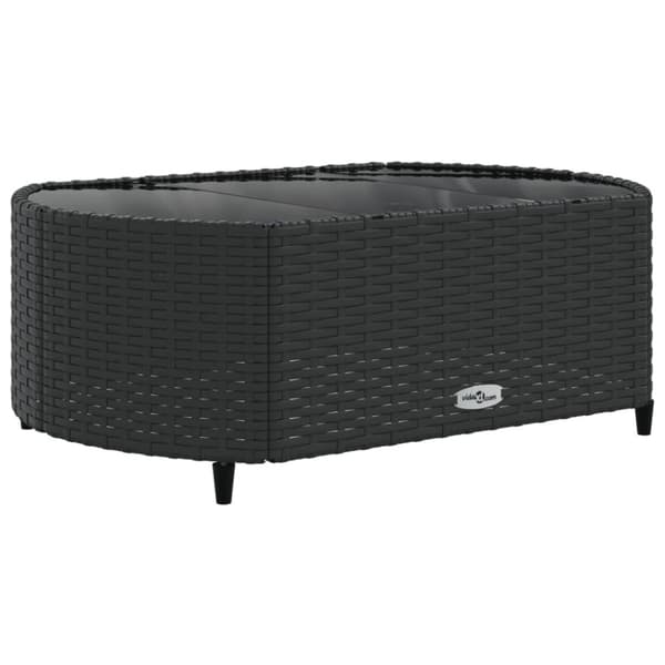 sofasæt til haven 10 dele med hynder polyrattan sort