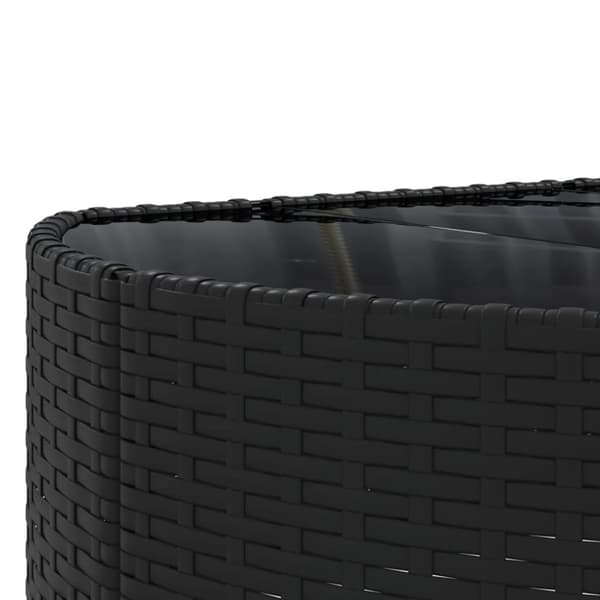 sofasæt til haven 10 dele med hynder polyrattan sort