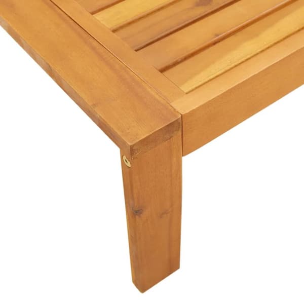 Loungeset med dynor 4 delar massivt akaciaträ