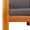 Miniatyrbild 6 av 9: Loungeset med dynor 4 delar massivt akaciaträ