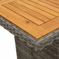 Miniatyrbillede 7 af 10: spisebordssæt til haven 7 dele med hynder polyrattan grå