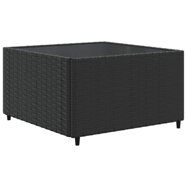 sofasæt til haven 11 dele med hynder polyrattan sort