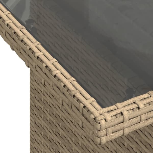 sofasæt til haven 5 dele med hynder polyrattan beige
