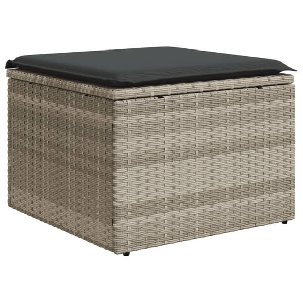 sofasæt til haven 8 dele med hynder polyrattan lysegrå