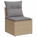 Miniatyrbillede 3 af 10: sofasæt til haven 5 dele med hynder polyrattan beige