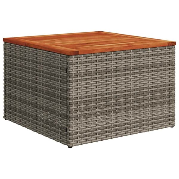 sofaesæt til haven 7 dele med hynder polyrattan grå