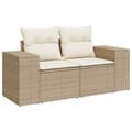 Miniatyrbillede 7 af 10: sofasæt til haven 7 dele med hynder polyrattan beige