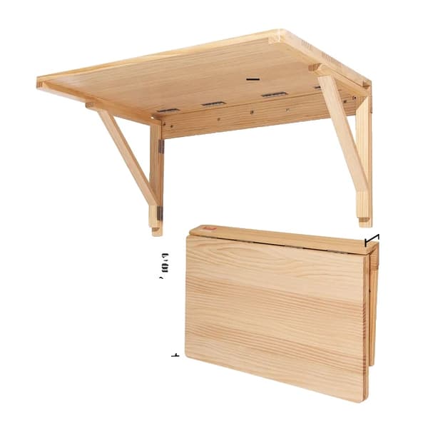 V�gmonteret Foldetabel, Carbonst�lbeslag, Tr�skrivebord, tr�