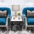 Miniatyrbillede 3 af 4: Marmorbord, Solid Marmor Konstruktion, Allsidig brug som Sofa Side eller Natbord, HVID