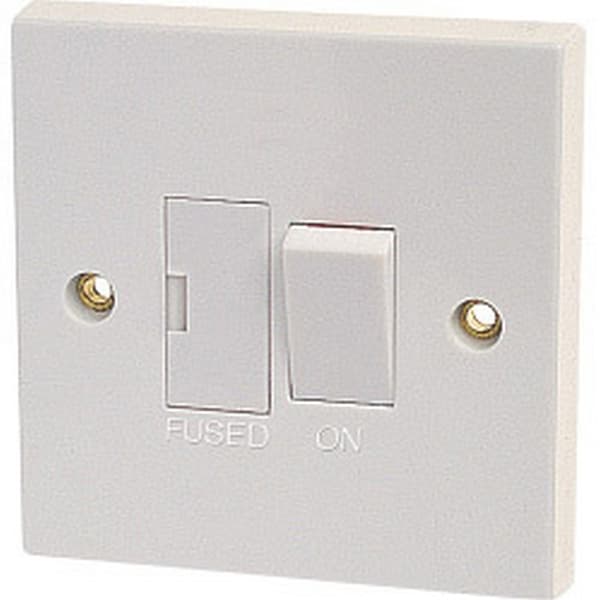 Dencon 13A Switched Fused Spur to BS1363 White One Size