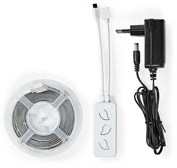 NEDIS Wi-Fi chytrý LED pásek/ 12W/ 220 - 240V/ IP20/ 1000lm/ 2700 - 6500 K/ teplá až studená bílá/ Nedis® SmartLife/ 2m