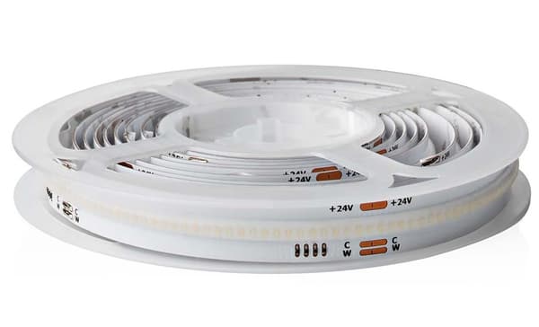 NEDIS Wi-Fi chytrý LED pásek/ 12W/ 220 - 240V/ IP20/ 1000lm/ 2700 - 6500 K/ teplá až studená bílá/ Nedis® SmartLife/ 2m Transparent, Vit