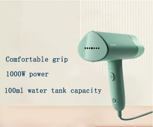 Philips STH3010 Bærbart, foldbart, lille, energibesparende, cylinderformet, håndholdt dampstrygejern (hjemme), STH3000