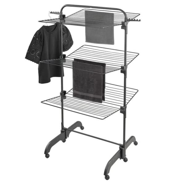 Klädhängare - Leifheit - Comfort Tower 420 - Svart - Fällbar - 3 nivåer