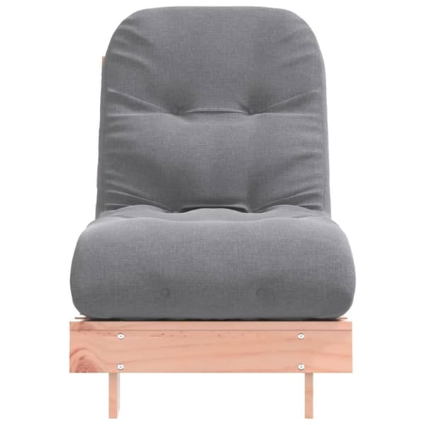 vidaXL Futonbäddsoffa med madrass 60x206x11 cm massivt douglasträ