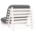 Miniatyrbild 8 av 11: vidaXL Futonbäddsoffa med madrass vit 100x206x11 cm massiv furu