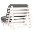 Miniatyrbilde 8 av 11: vidaXL Futonsofa med madrass hvit 80x206x11 cm heltre furu