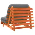 Pikkukuva 8 / 11: vidaXL Futon vuodesohva patjalla vahanruskea 80x206x11 cm täysi mänty