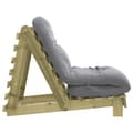 Pikkukuva 7 / 11: vidaXL Futon vuodesohva patjalla 70x206x11 cm kyllästetty mänty