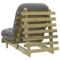 Pikkukuva 8 / 11: vidaXL Futon vuodesohva patjalla 70x206x11 cm kyllästetty mänty
