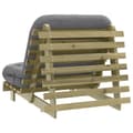 Pikkukuva 8 / 11: vidaXL Futon vuodesohva patjalla 80x206x11 cm kyllästetty mänty