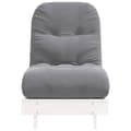 Pikkukuva 6 / 11: vidaXL Futon vuodesohva patjalla valkoinen 60x206x11 cm täysi mänty