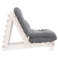 Pikkukuva 7 / 11: vidaXL Futon vuodesohva patjalla valkoinen 60x206x11 cm täysi mänty