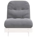 Pikkukuva 6 / 11: vidaXL Futon vuodesohva patjalla valkoinen 70x206x11 cm täysi mänty