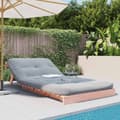 Miniatyrbillede 4 af 11: vidaXL futon med madras 100x206x11 cm massivt fyrretræ