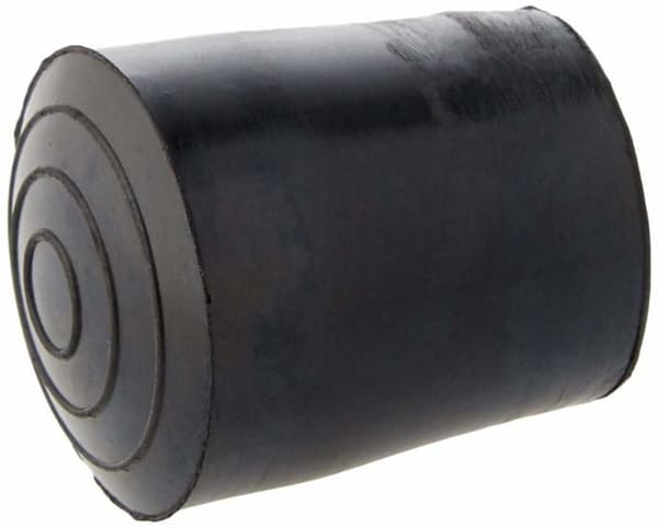 Pad - spets - filt Sysfix - 3170602 - Set med 4 gummispetsar för rollator, diameter 25 mm, svart färg