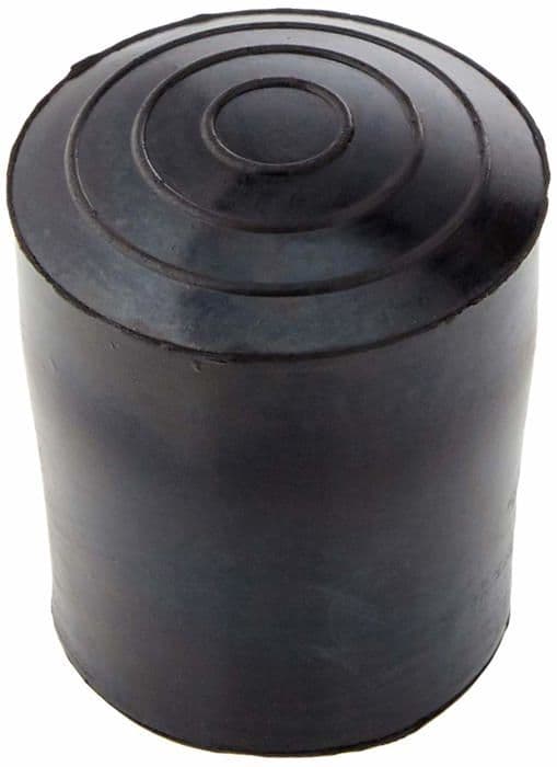 Pad - spets - filt Sysfix - 3170602 - Set med 4 gummispetsar för rollator, diameter 25 mm, svart färg
