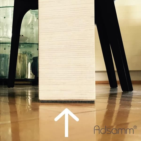 10 x Självhäftande filtplatta | 100x200 mm | svart | rektangulär | självhäftande glidkuddar av toppkvalitet från Adsamm®