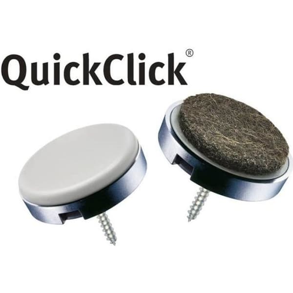 Möbelhjul - WAGNER - QuickClick - 28 delar - 11 x 11 cm - Max belastning 50 kg