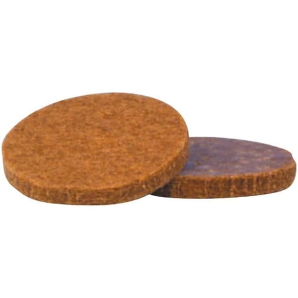 ISO - Klistrande filtpatin diam. 17 brun x20 sc