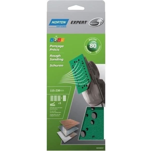 Garnityrslip multi air - korn 80 - 115x230 mm