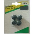 Miniatyrbild 1 av 2: Inbottenskydd - svart - set om 4 - D: 10 mm