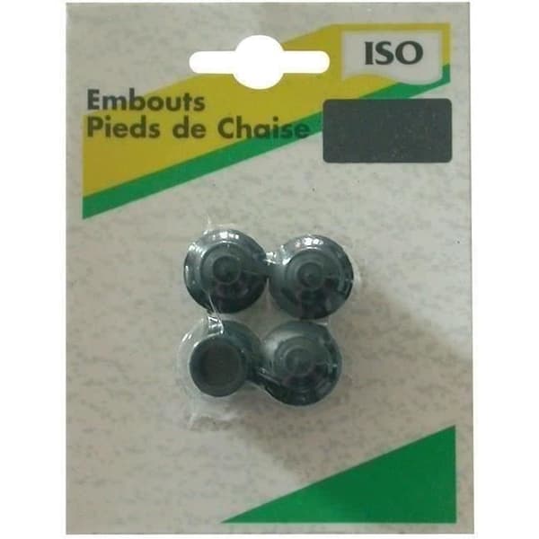 Inbottenskydd - svart - set om 4 - D: 10 mm