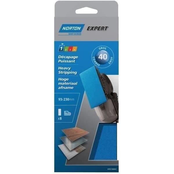 Patin Expert icke perforerad 93x230 korn 40 x 8 stycken