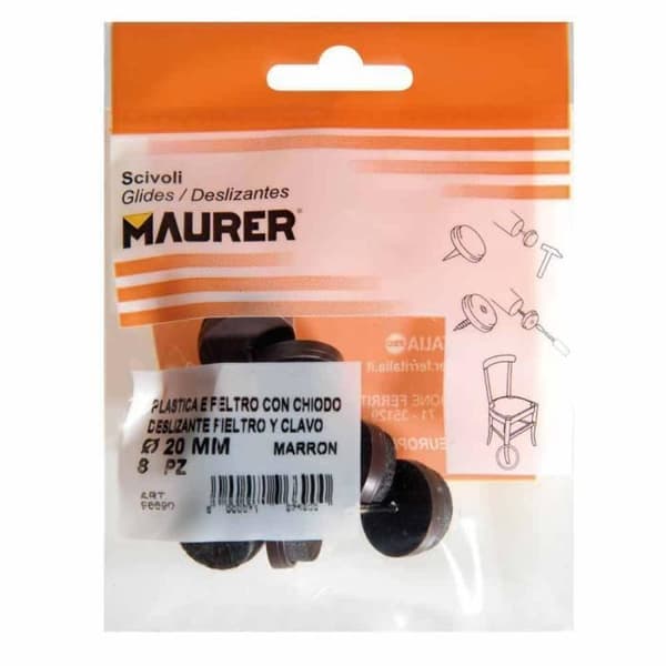 Brun filtdyna Ø20 (blister 8 enheter#2013265923;