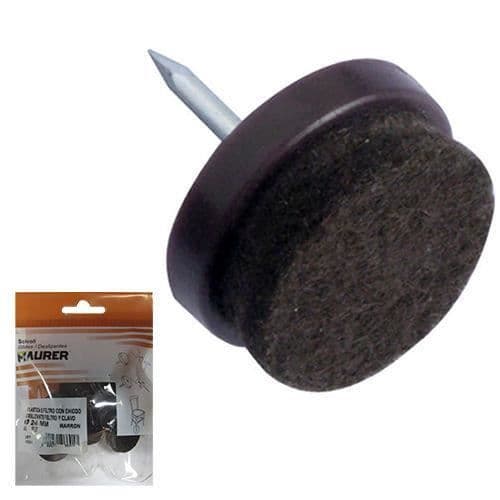 Brun filtdyna Ø28 (blister 8 enheter#2013265923;