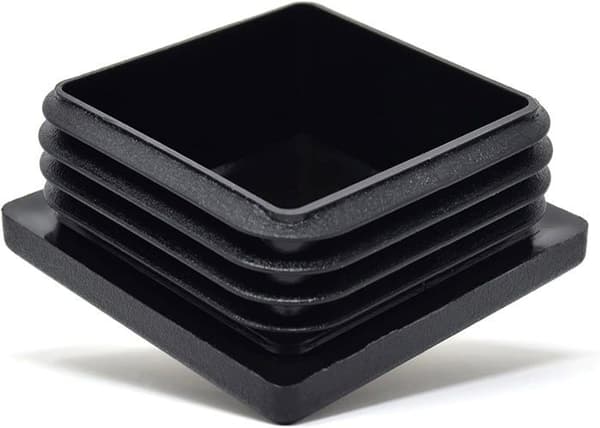 Design61 Set med 4 fyrkantiga fliklock 76,2 x 76,2 mm med flikar för inre dimensioner 66,2-71,2 mm