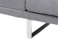 Miniatyrbild 8 av 9: Bäddsoffa Ljusgrå Klädsel 3-sits Justerbara Armstöd