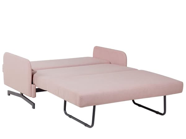 Bäddsoffa Rosa Tyg 2-sits Modern Vardagsrum