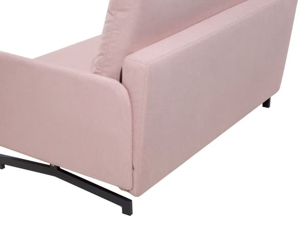 Bäddsoffa Rosa Tyg 2-sits Modern Vardagsrum