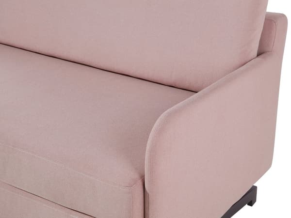 Bäddsoffa Rosa Tyg 2-sits Modern Vardagsrum