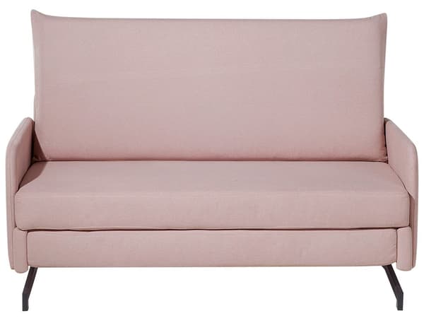 Bäddsoffa Rosa Tyg 2-sits Modern Vardagsrum